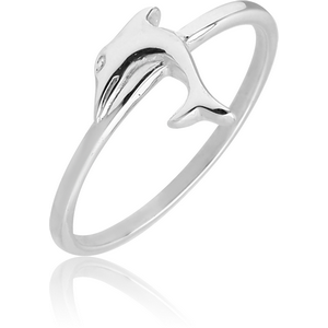 STERLING SILVER 925 RING - DOLPHIN