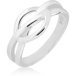 STERLING SILVER 925 RING - CIRCLE WITH LINES