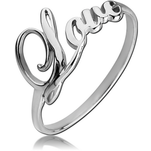 STERLING SILVER 925 RING - LOVE