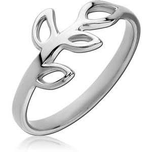 STERLING SILVER 925 RING - LEAF