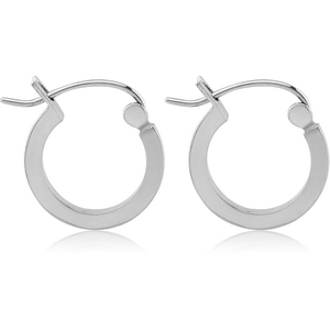 SURGICAL STEEL SQUARE WIRE EAR HOOPS PAIR