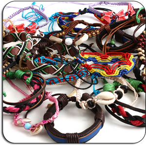 VALUE PACK OF MIX LEATHER BRACELETS - PACK OF 250 PCS