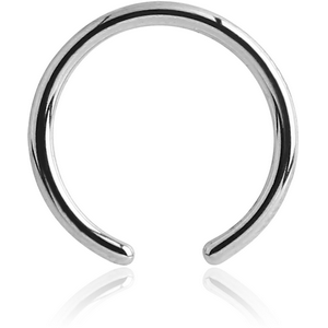 14K WHITE GOLD BALL CLOSURE RING PIN