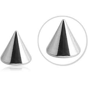 14K WHITE GOLD MICRO CONE