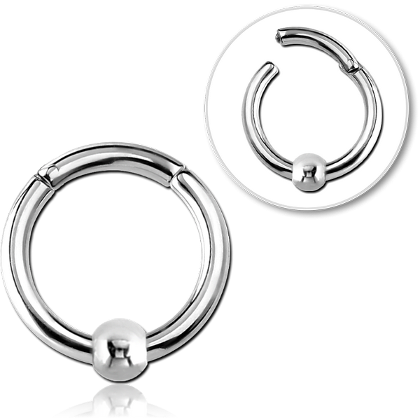 STERILE SURGICAL STEEL HINGED SEGMENT RING